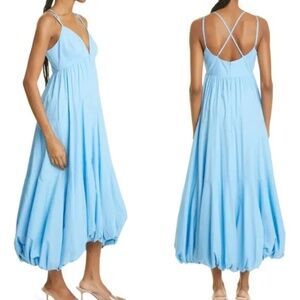 CINQ A SEPT Effie Celeste Blue Balloon Dress